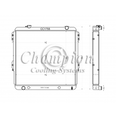 1955 - 2004 Toyota Tacoma Aluminum Radiator