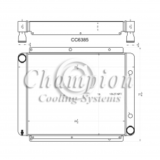 1965 - 1985 Avanti II Aluminum Radiator