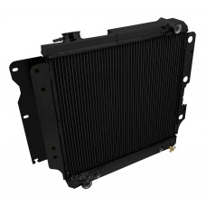 1987 - 2006 Jeep Wrangler YJ Black Finish Aluminum Radiator