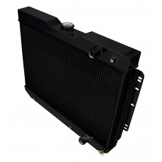 1963 - 1965 Chevrolet Bel Air Black Finish Aluminum Radiator