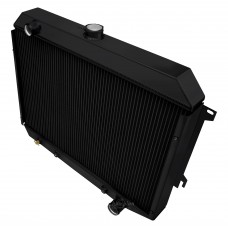 1970 Plymouth Belvedere Black Finish Aluminum Radiator