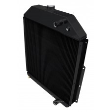 1942 - 1947 Ford 1 Ton Pickup Black Finish Aluminum Radiator