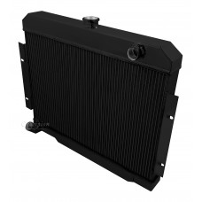 1970 - 1985 Jeep CJ Series Black Finish Aluminum Radiator