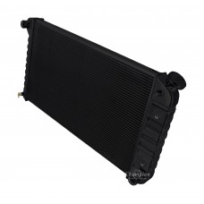 1968 - 1972 Oldsmobile Delta 88 Stamped Tank Black Finish Aluminum Radiator