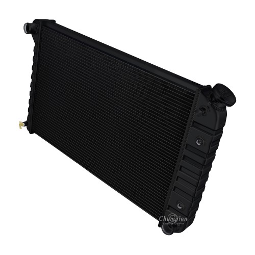 1978 - 1984 Oldsmobile Cutlass Calais Stamped Tank Black Finish Aluminum Radiator