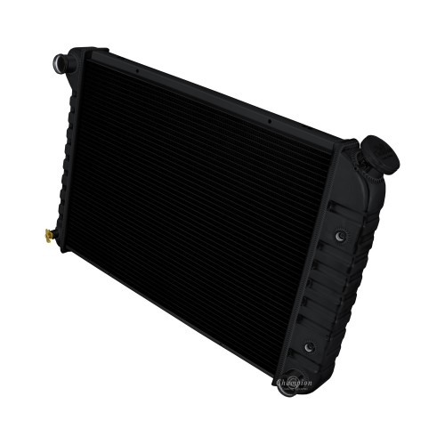 1973 - 1974 Buick Apollo Stamped Tank Black Finish Aluminum Radiator