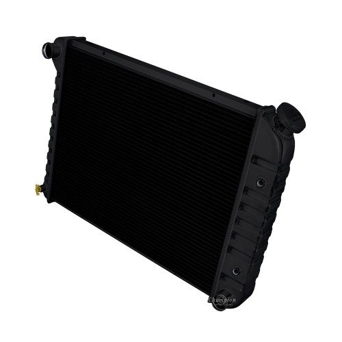 1980 - 1983 Oldsmobile Cutlass Cruiser Stamped Tank Black Finish Aluminum Radiator