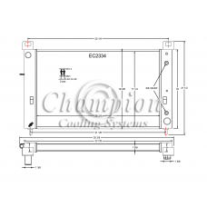 1999 - 2006 GMC Sierra 1500 Aluminum Radiator