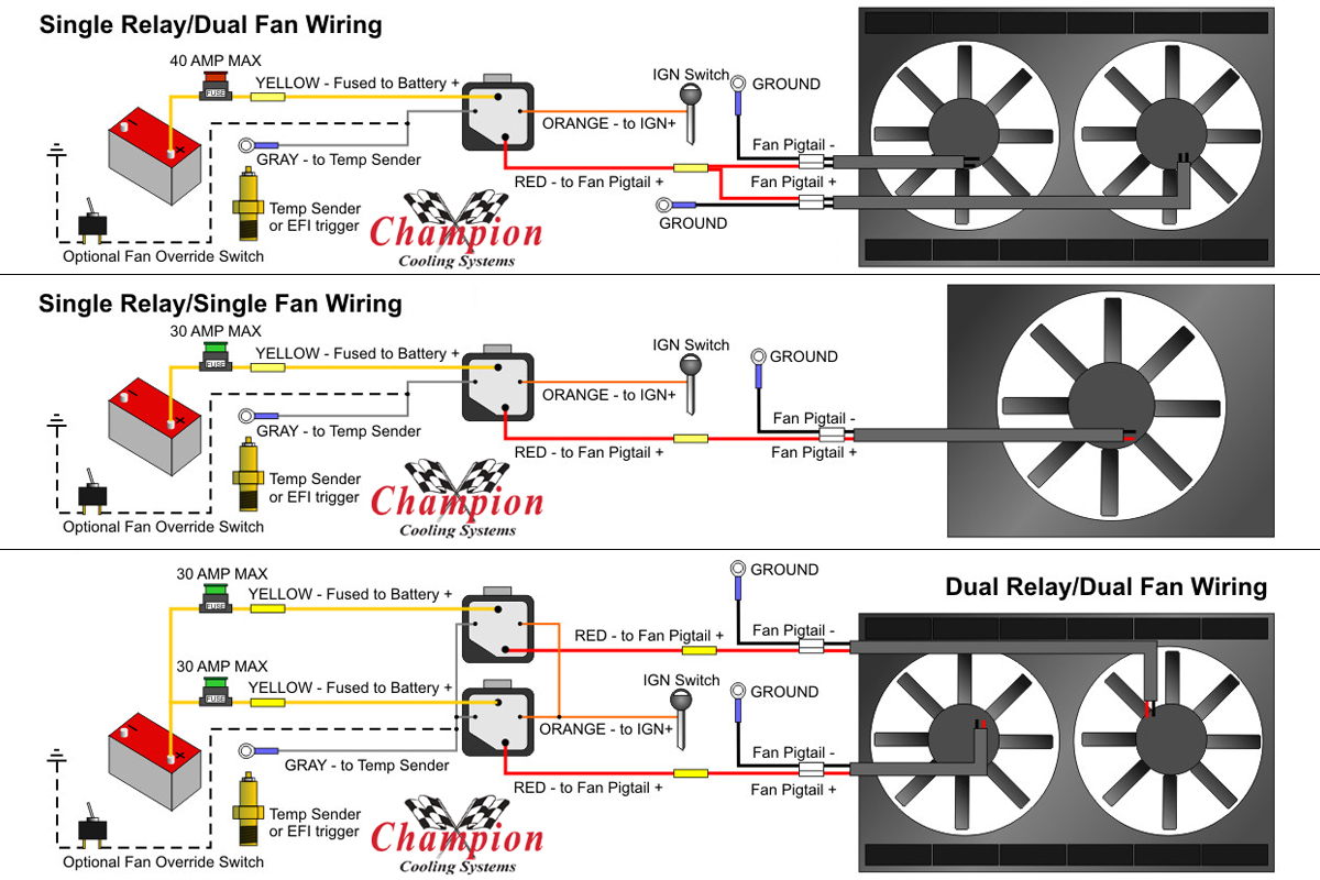 Champion Radiator Dual Fan Wiring Diagram