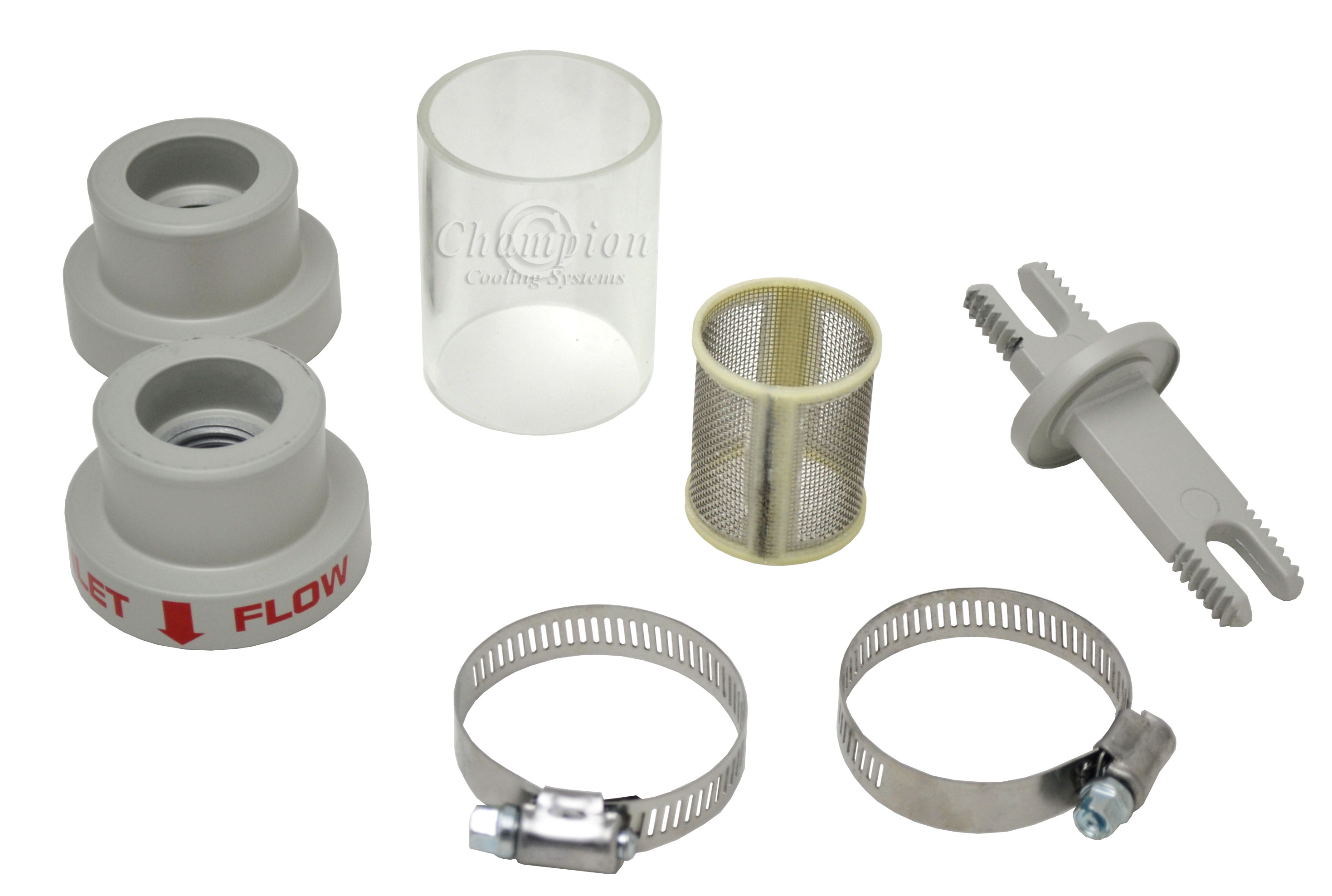 White In-Line Filter 1 1/2in