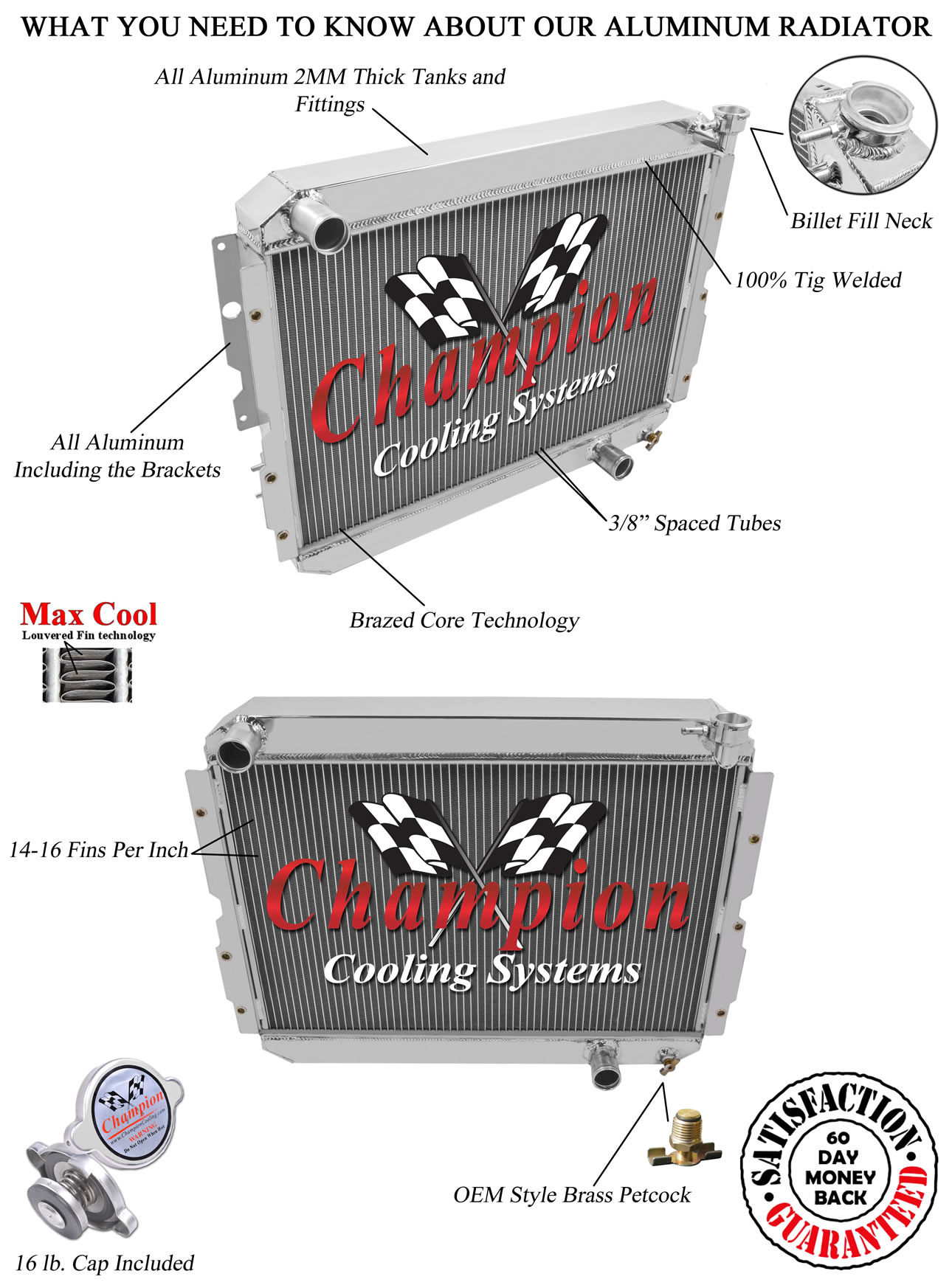 Lt84 Radiator 1981-1982-1983-1984-1985-1986-1987-1988-1989-1990-Toyota-Land-Cruiser