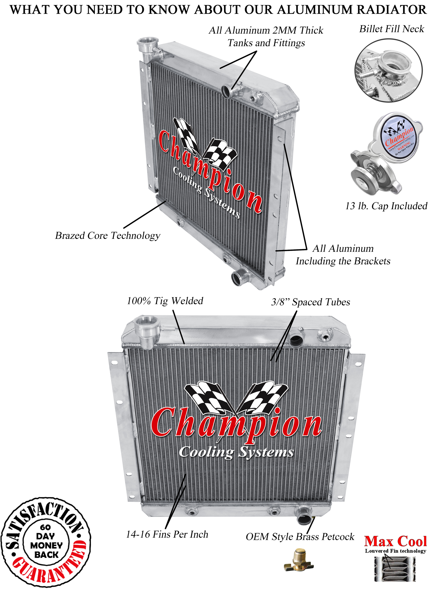 Fj70 Radiator 1958-1984-Toyota-Land-Cruiser-FJ40