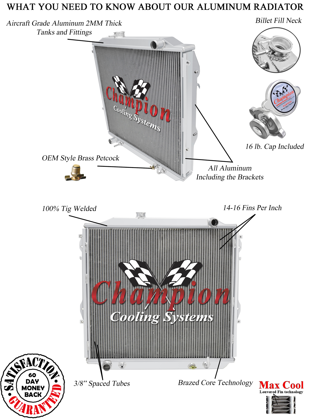 Koyorad 36mm Racing Radiator 1996-2002 Toyota 4Runner 2.7L / 3.4L (w/ 5MT)