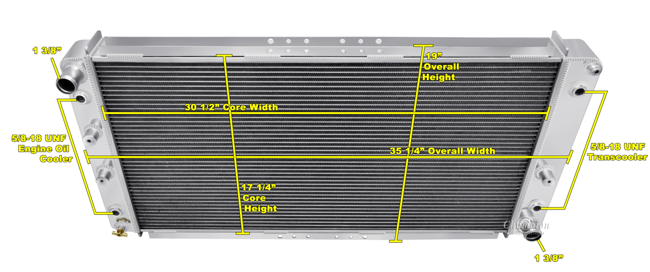 94 Caprice Radiators 1994-1995-1996-Chevrolet-Caprice