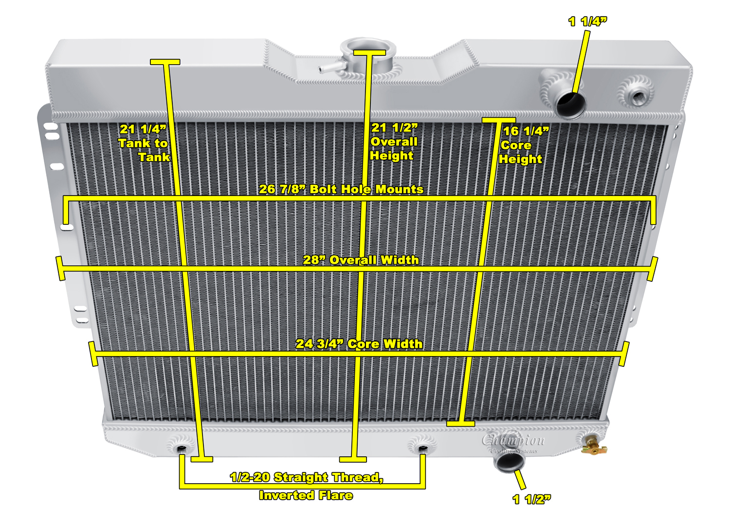 59 Impala Radiator 1959-1960-1961-1962-1963-Chevrolet-Impala
