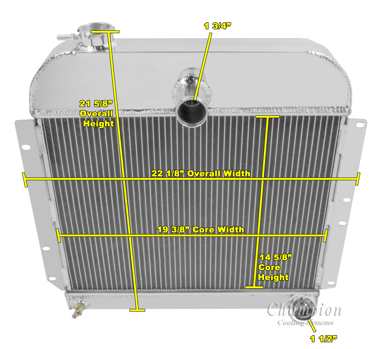 Type P1 Radiator 1946-1947-1948-Plymouth-P15-Special-Deluxe