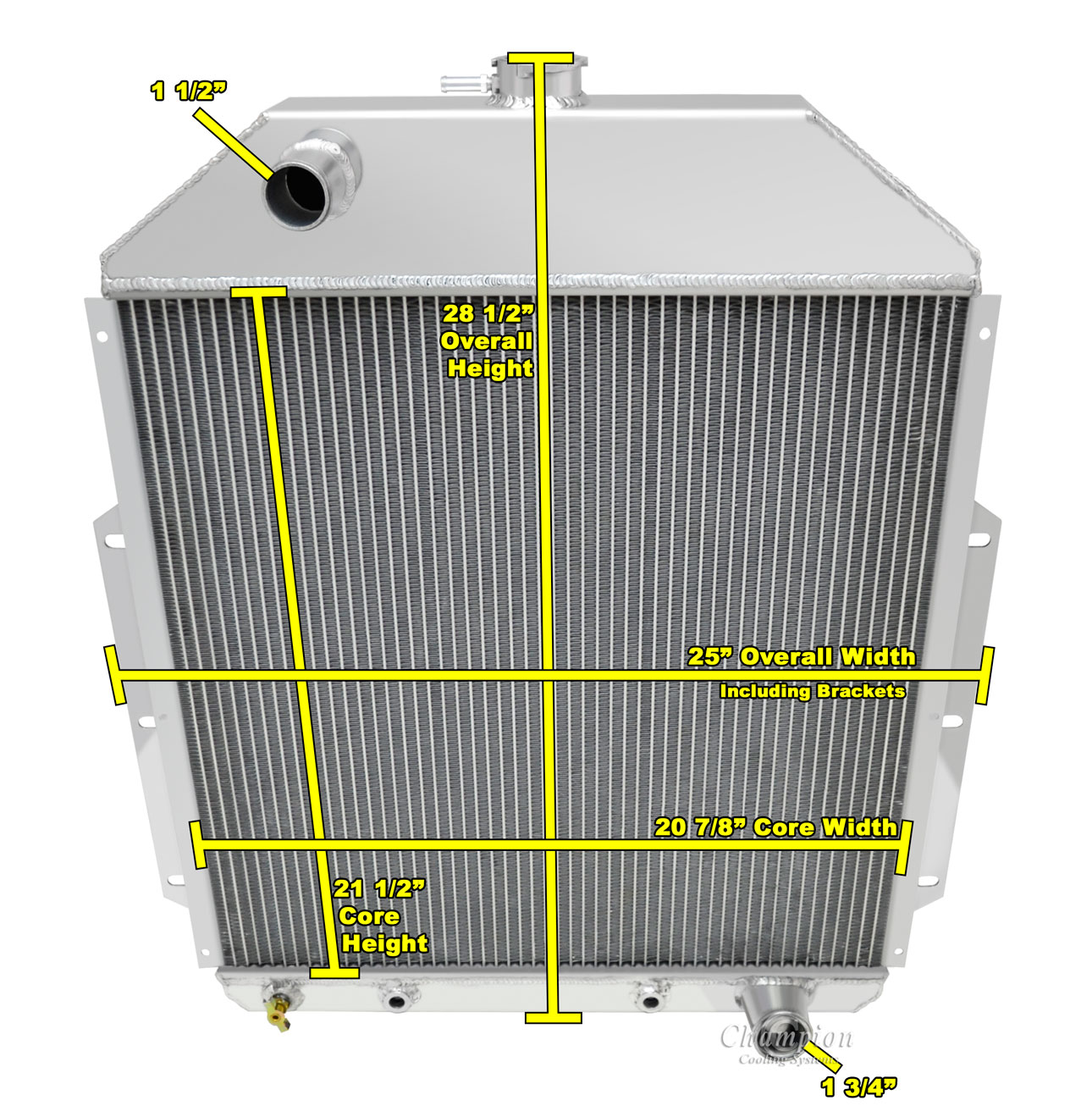 F4 Car Engine Radiator 1948-1949-1950-1951-1952-Ford-F4